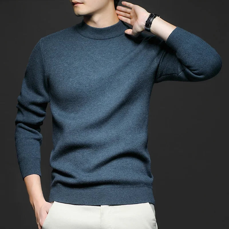 Krohn-e | Klassischer Strickpullover Rundhals Zeitloses und Elegantes Aussehen