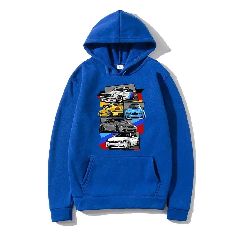 Sportlicher Hoodie mit Robin-Auto-Design