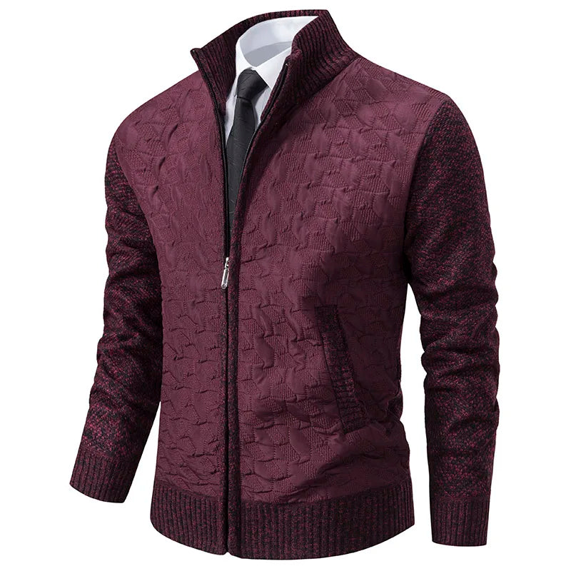 Krohn-e | Strickjacke mit Gepolsterter Front Warm und Modern Perfekt für Den Alltag