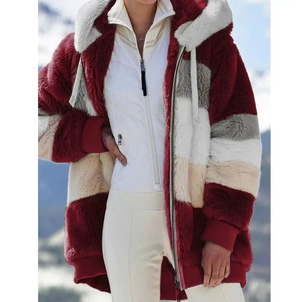 Krohn-e | Fleecejacke mit Kapuze - Langarm