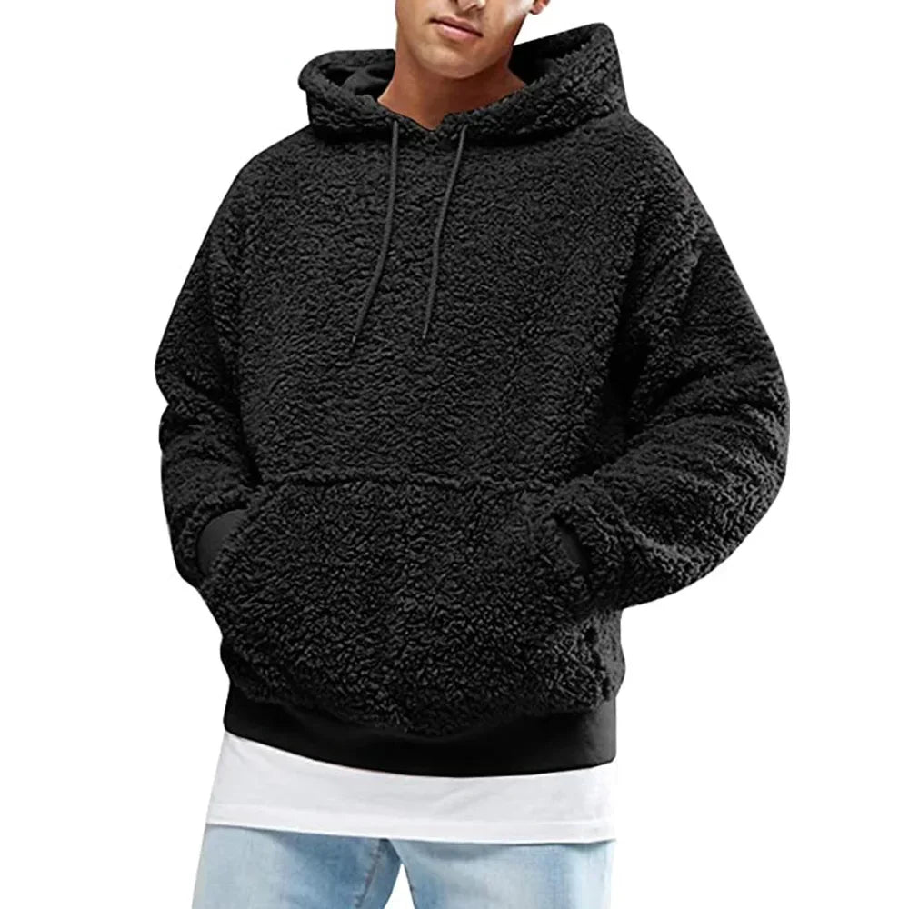 Krohn-e | Hoodie mit Weichem Sherpa-textur Polyester-fleece Komfortabel und Trendy