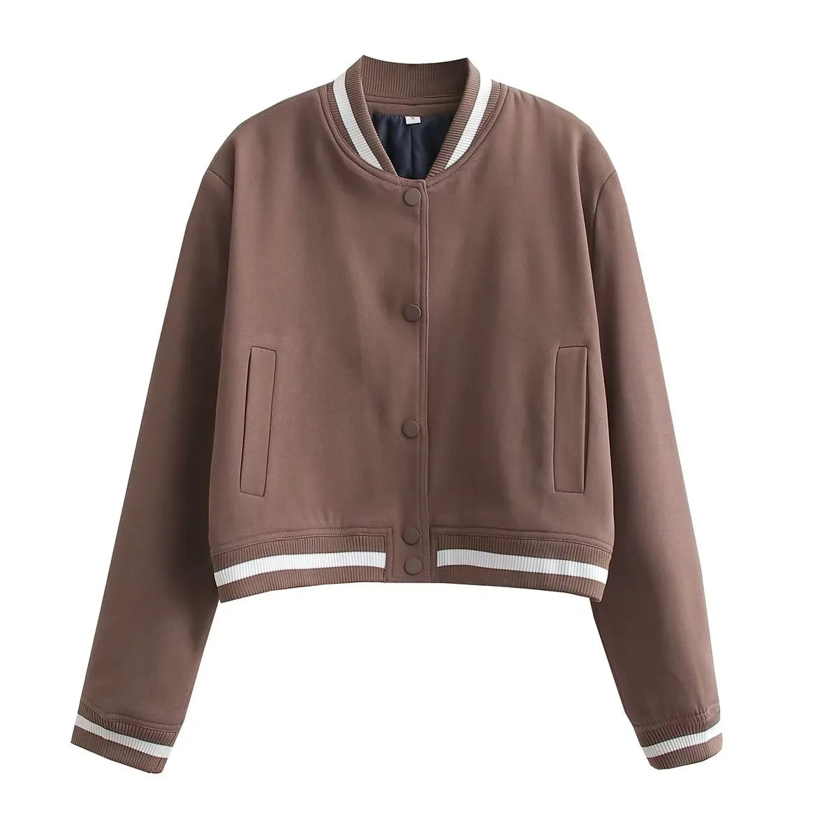 Avelena Vintage Bomberjacke mit Seitentaschen