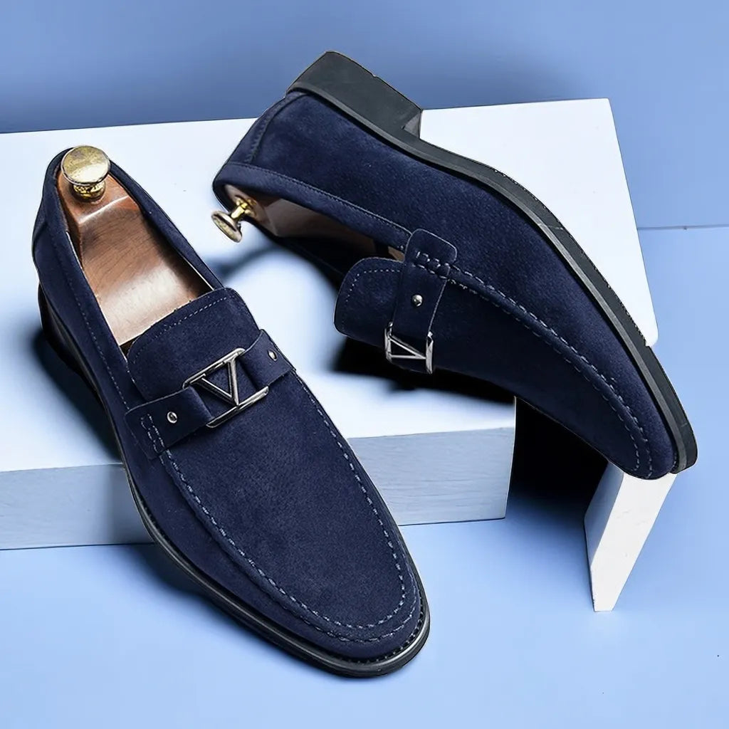 Handgefertigte Wildleder-Herrenloafer