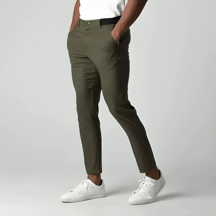 Salvio Herren Chinos mit Stretch