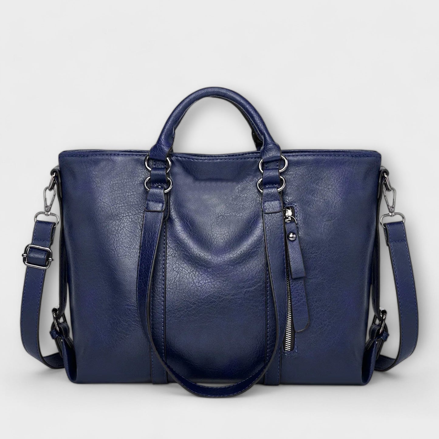 KROHN-E Damen Handtasche Strukturiert Funktional Büro