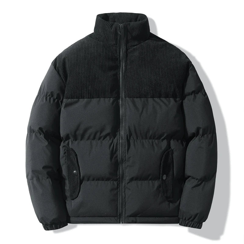 Krohn-e | Gepolsterte Unisex-Jacke mit Corduroy-Details