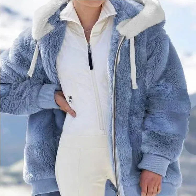 Krohn-e | Fleecejacke mit Kapuze - Langarm