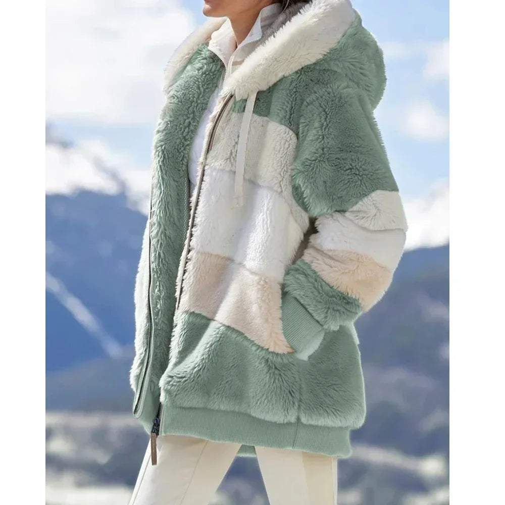 Krohn-e | Fleecejacke mit Kapuze - Langarm