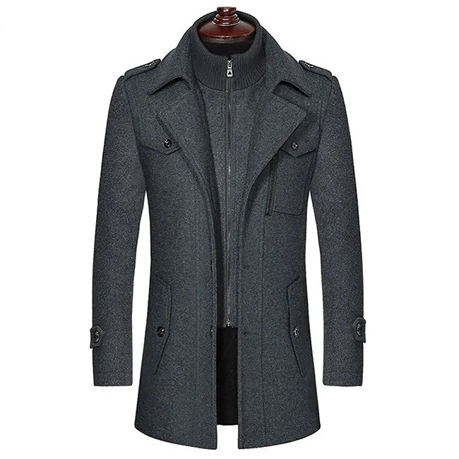 Nicolas™ - Edler Wollmantel aus reiner Schurwolle