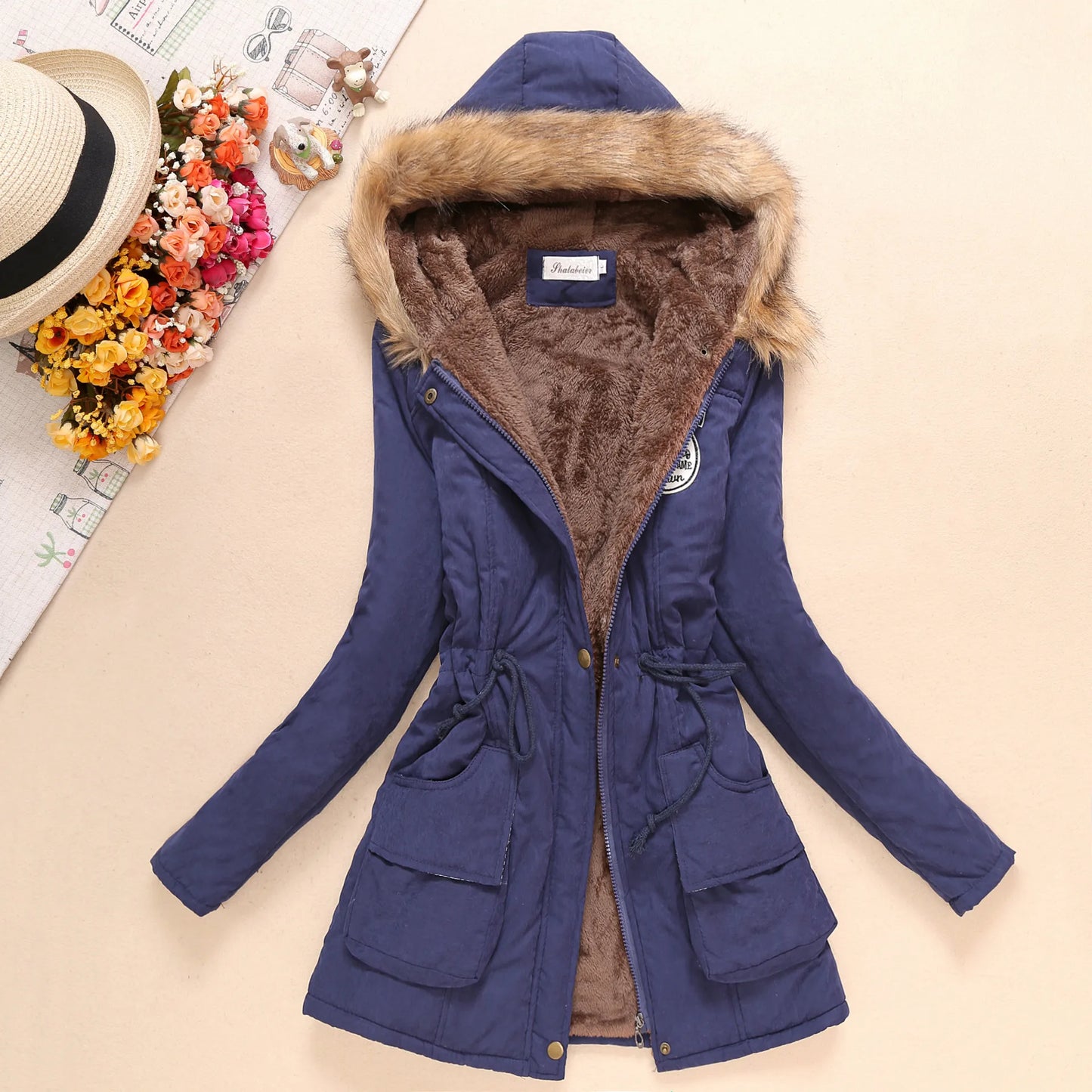 Krohn-e | Gepolsterte Baumwolle Herbst Winter Jacke Slim Fit
