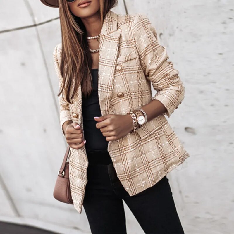 Krohn-e | Luxuriöser Karierter Blazer
