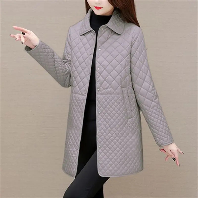 Krohn-e | Damen Steppjacke Mit Karomuster