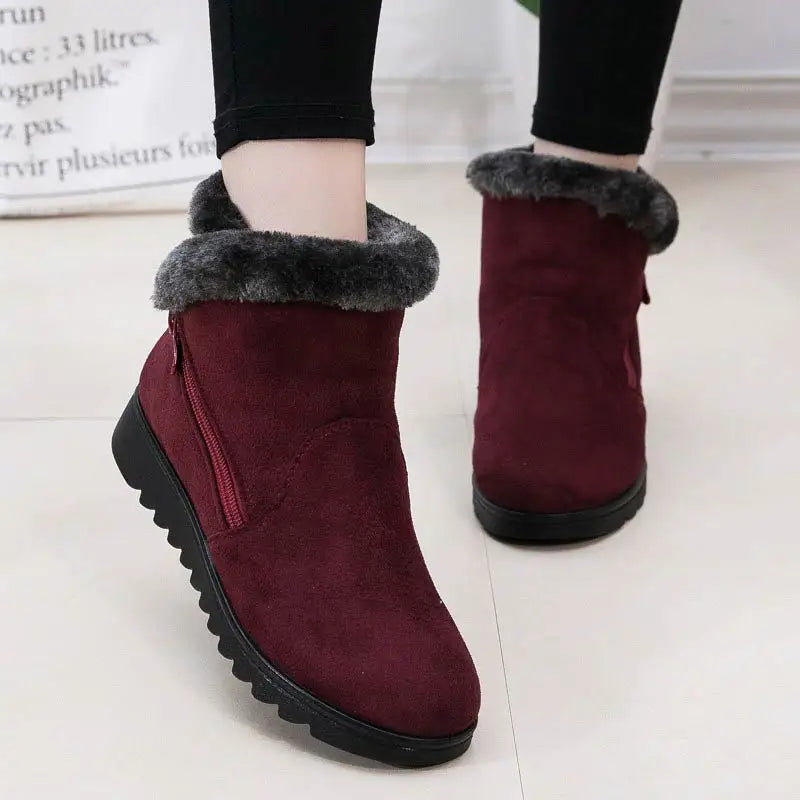 Krohn-e | Winter Plush Reißverschluss Rutschfeste Stiefel