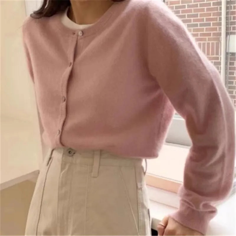Krohn-e | Gemütliche Strickjacke mit Öffnung Vorne