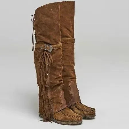 Krohn-e | Damenstiefel kniehoch