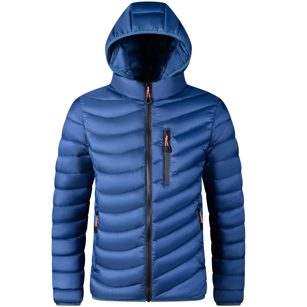 Krohn-e | Leichtgewichtige Pufferjacke mit Kapuze Polyester Warm und Praktisch