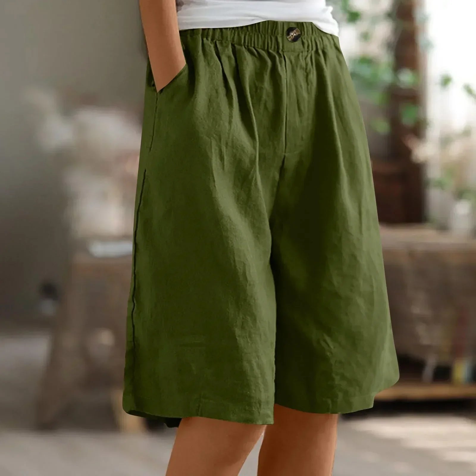 Krohn-e | Premium Baumwoll-Leinen Damenhose