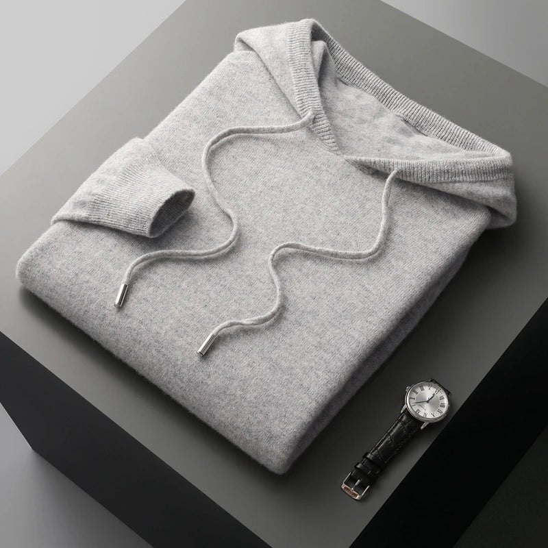 Krohn-e | Hoodie Aus Wollmix Wolle Warm und Bequem