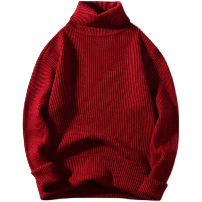 Krohn-e | Rippstrick-rollkragen Weich und Warm Perfekt für Lagenlook