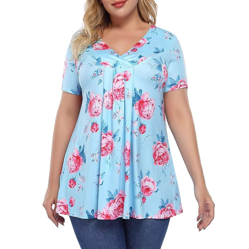 Roswitha® Damen Tunika mit Falten