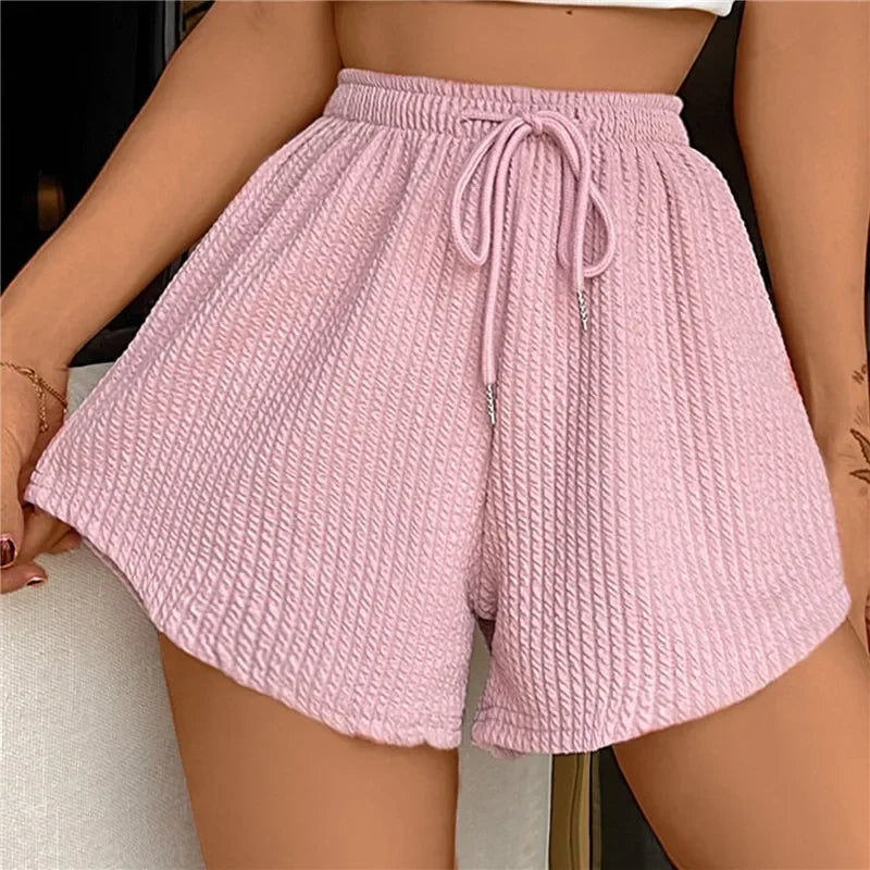 Elizabeth Wide-Leg Drawstring Shorts