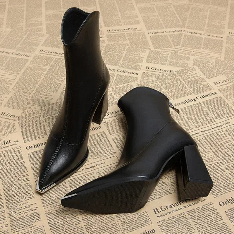 Krohn-e | Elegante Lederstiefeletten Für Alltag Und Anlass