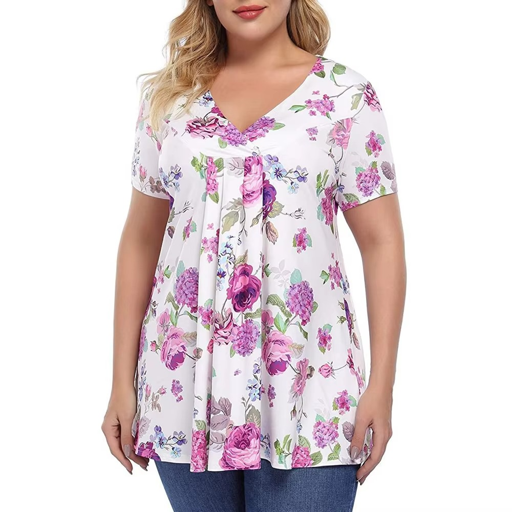 Roswitha® Damen Tunika mit Falten