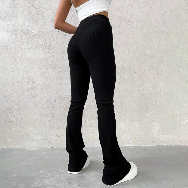 Krohn-e | Weiche Damenhose mit Elegant Taillierter Silhouette