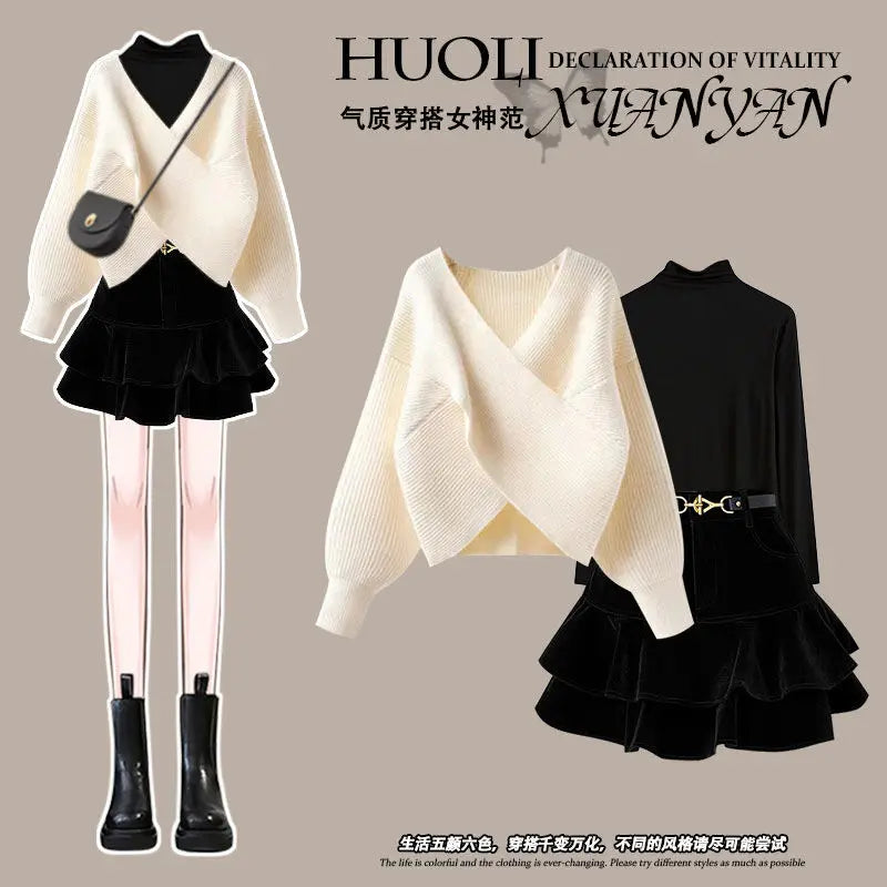 Stilvoller, einfacher Winterpullover von Klaudia