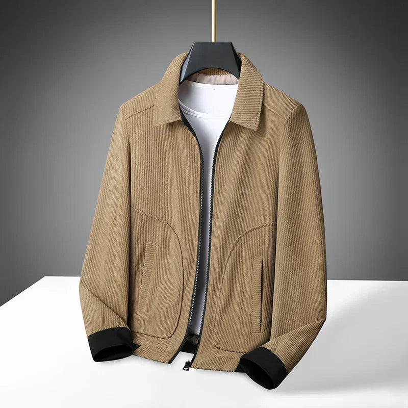 Krohn-e | Cordjacke für Herren mit Reißverschluss