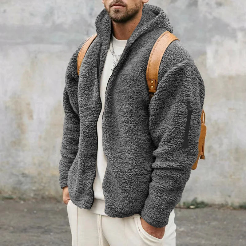 Fleece- und Kaschmir-Winterjacke Ludo