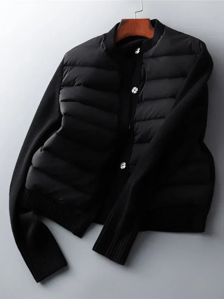 Krohn-e | Hybride Cardigan Jacke - Knopfverschluss