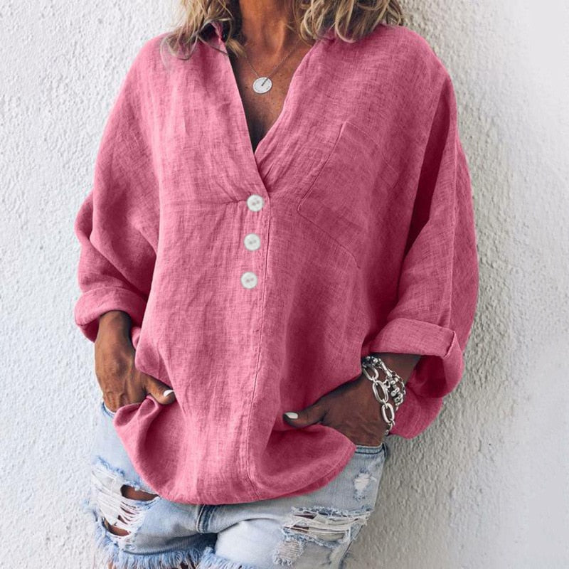 Elegante Leinenbluse von Fudus
