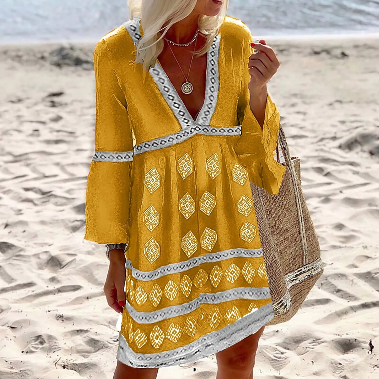 Rella-Kleid mit Fledermausärmeln für den Sommer