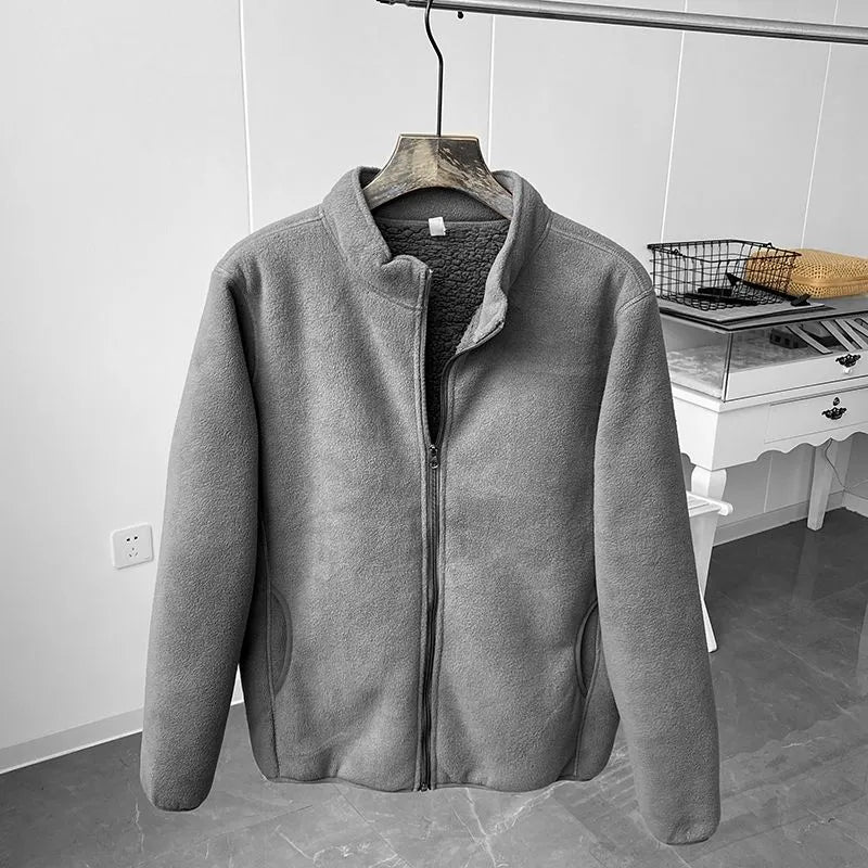 Krohn-e | Fleecejacke mit Stehkragen