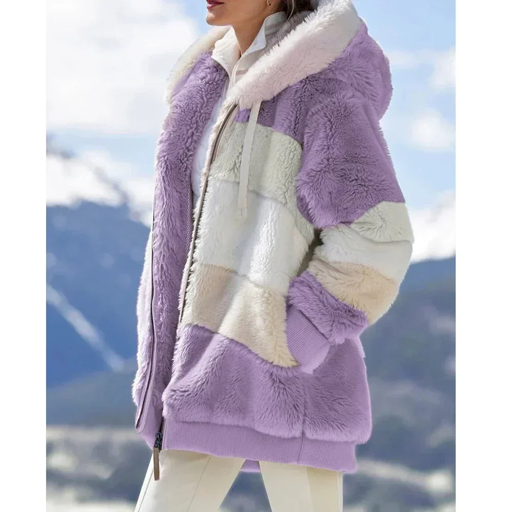Krohn-e | Fleecejacke mit Kapuze - Langarm