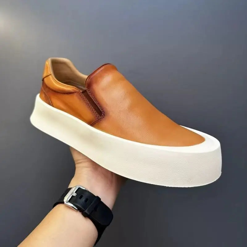 Stylish White Loafers by UrbanPulse