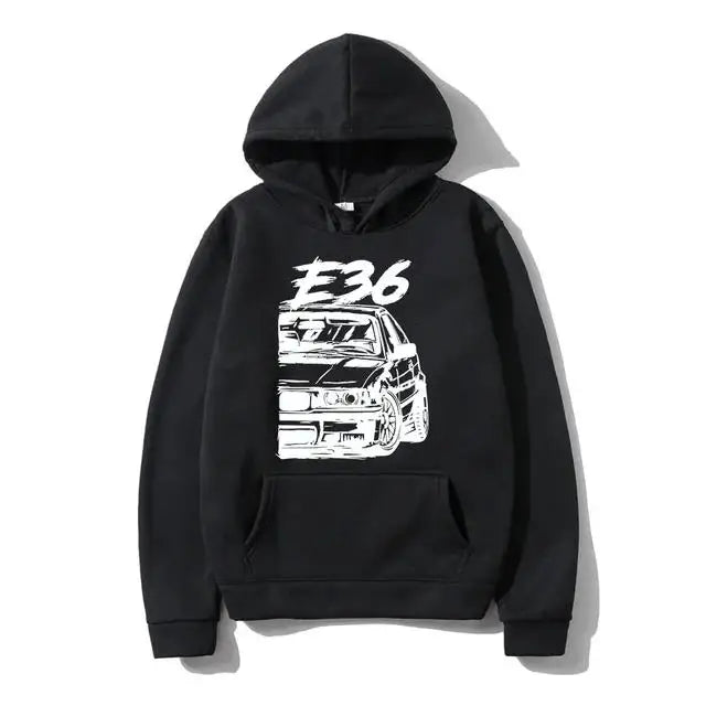 Sportlicher Hoodie mit Robin-Auto-Design