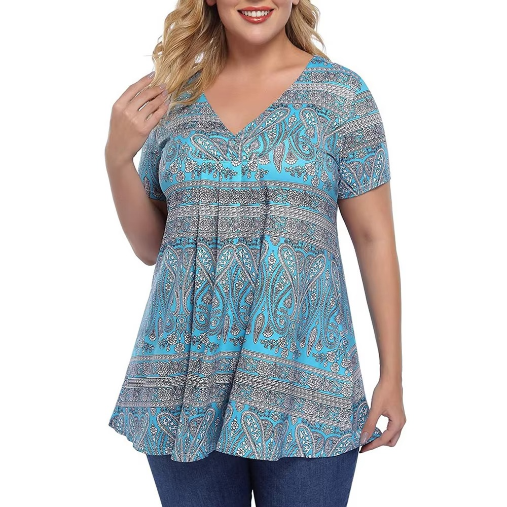 Roswitha® Damen Tunika mit Falten