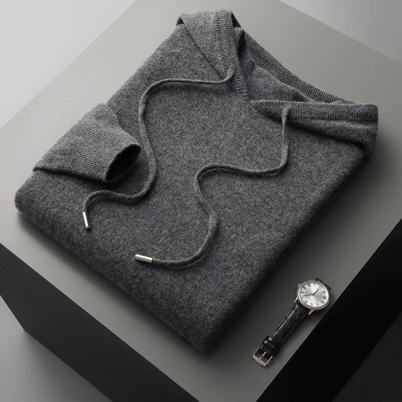 Krohn-e | Hoodie Aus Wollmix Wolle Warm und Bequem