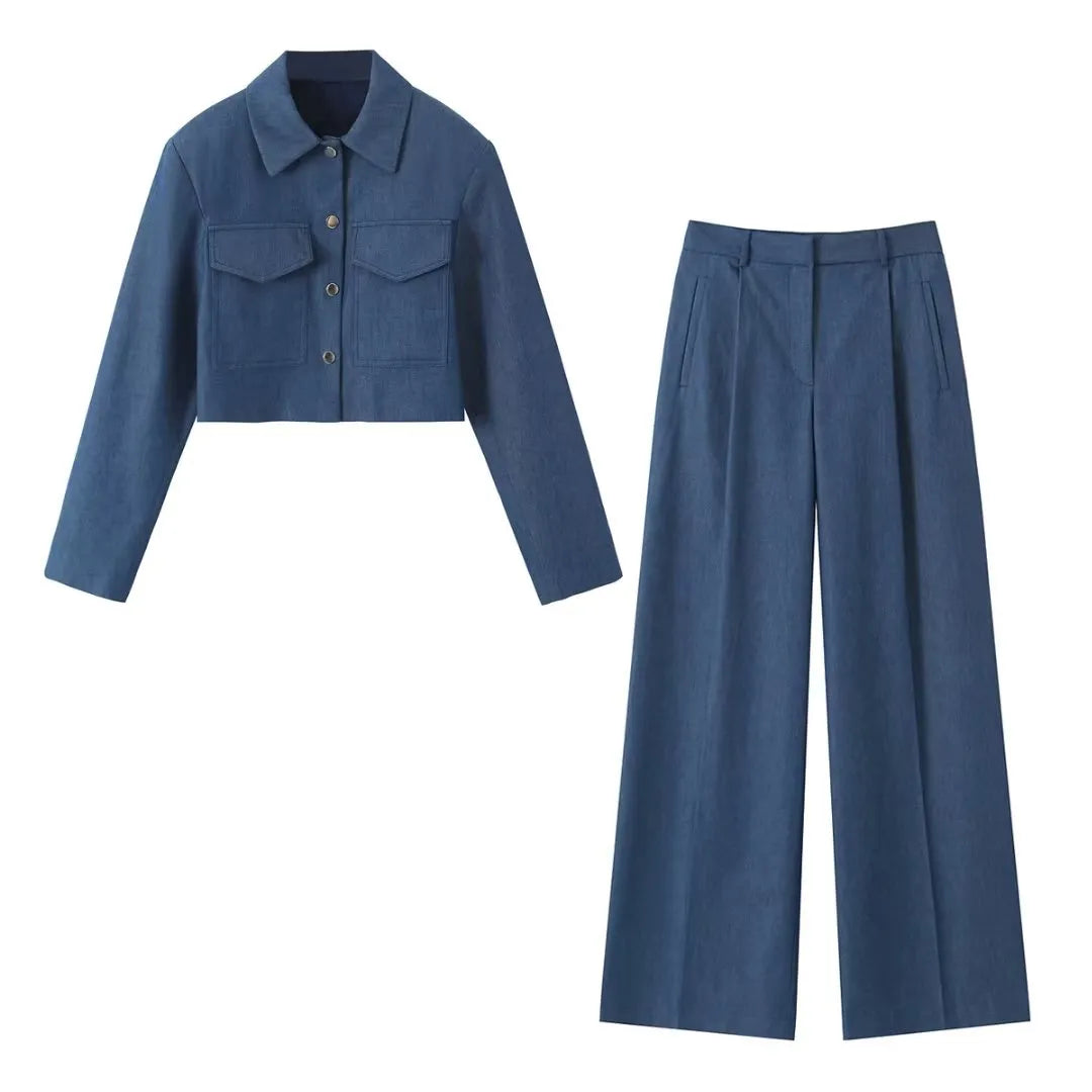 Krohn-e | Elegantes Streetwear Satz [Jacke+Hosen]