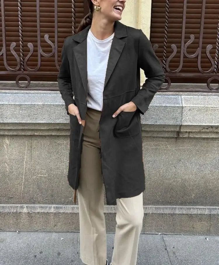 Krohn-e | Wildleder Winddichte Jacke