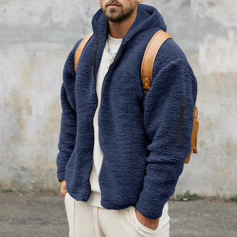 Fleece- und Kaschmir-Winterjacke Ludo