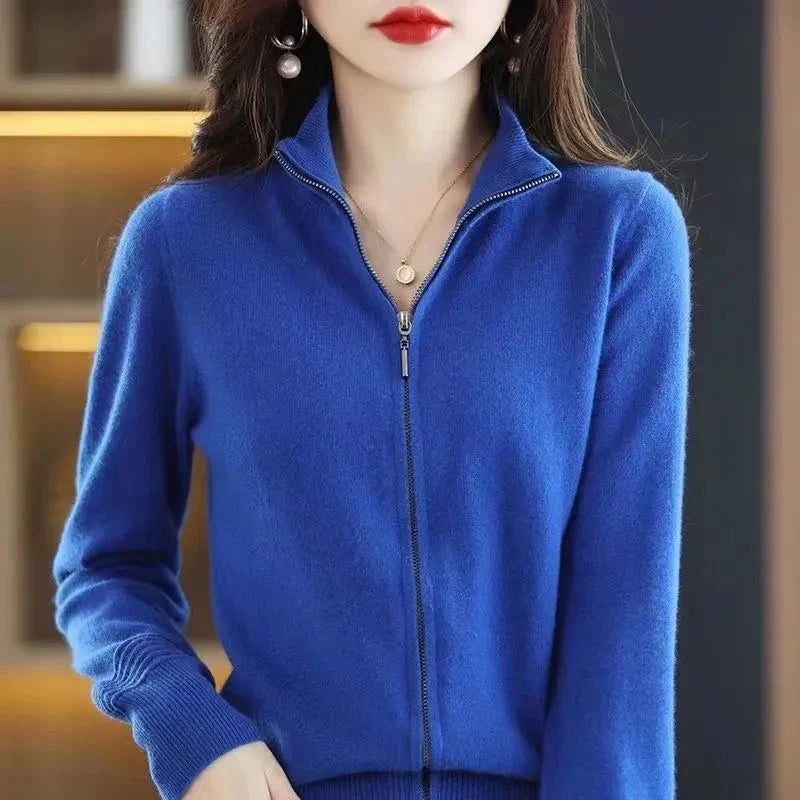 Pullover für Damen mit Reißverschluss
