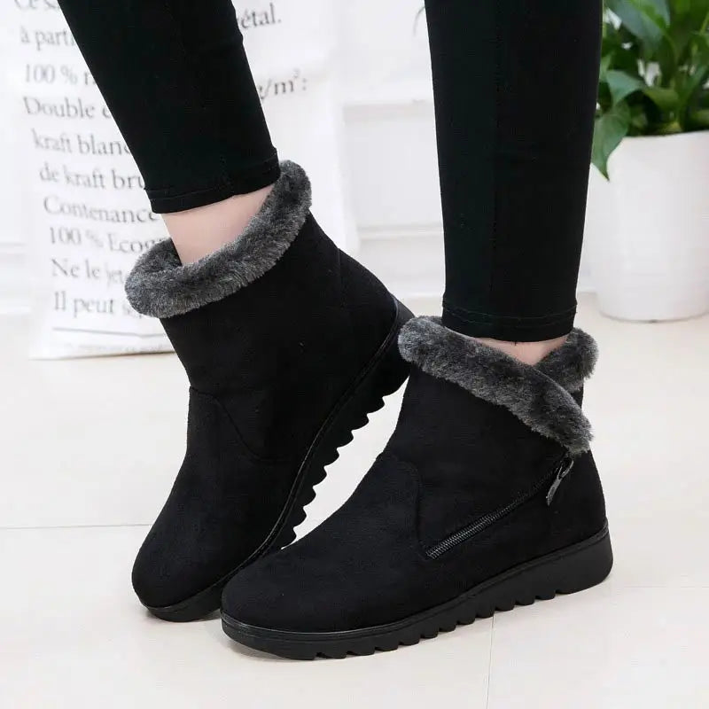 Krohn-e | Winter Plush Reißverschluss Rutschfeste Stiefel