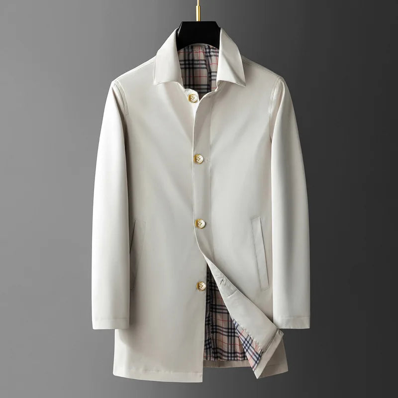 Krohn-e | Stilvolle Herrenjacke mit klassischem Futter