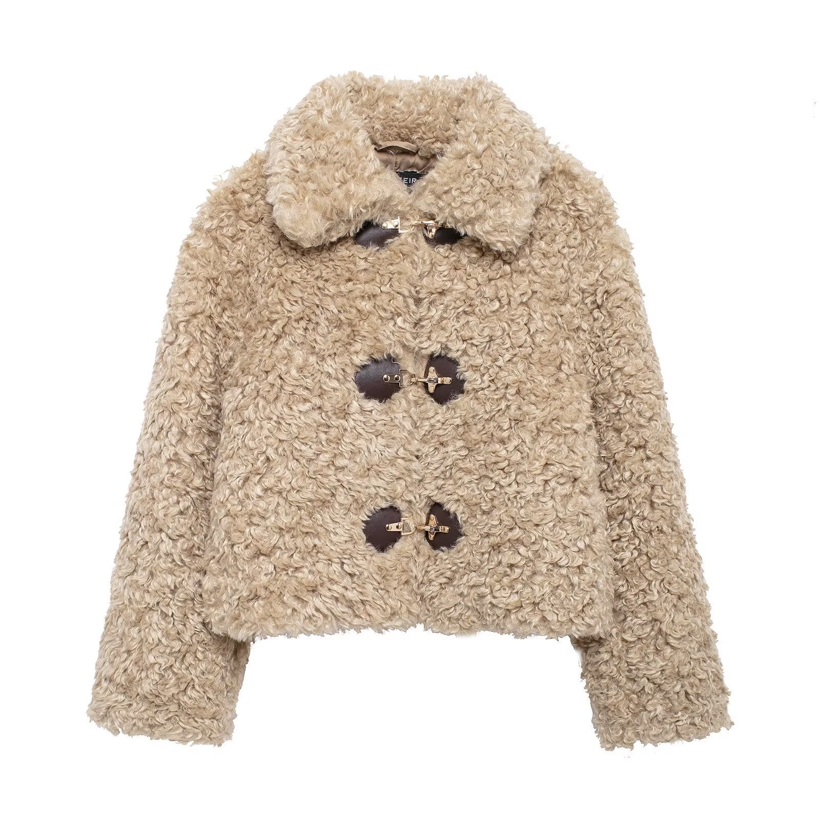Krohn-e | Teddyjacke für Damen mit Keren Schnallenverschluss