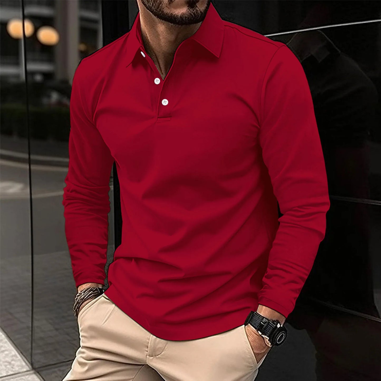 Nicolas™ - Baumwoll-Mix Polohemd