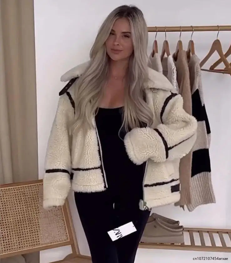 Krohn-e | Gemütliche Kunstfell-Winterjacke