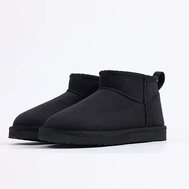 KROHN-E Damen Flausch-Stiefel Weiches Futter Gemütlich Winterschuhe